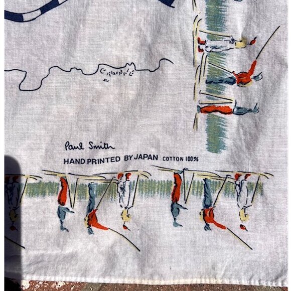 Japan Paul Smith Ski Scarf Bandana Square From Japan 19.5" x 19.5" UNISEX - Picture 2 of 6